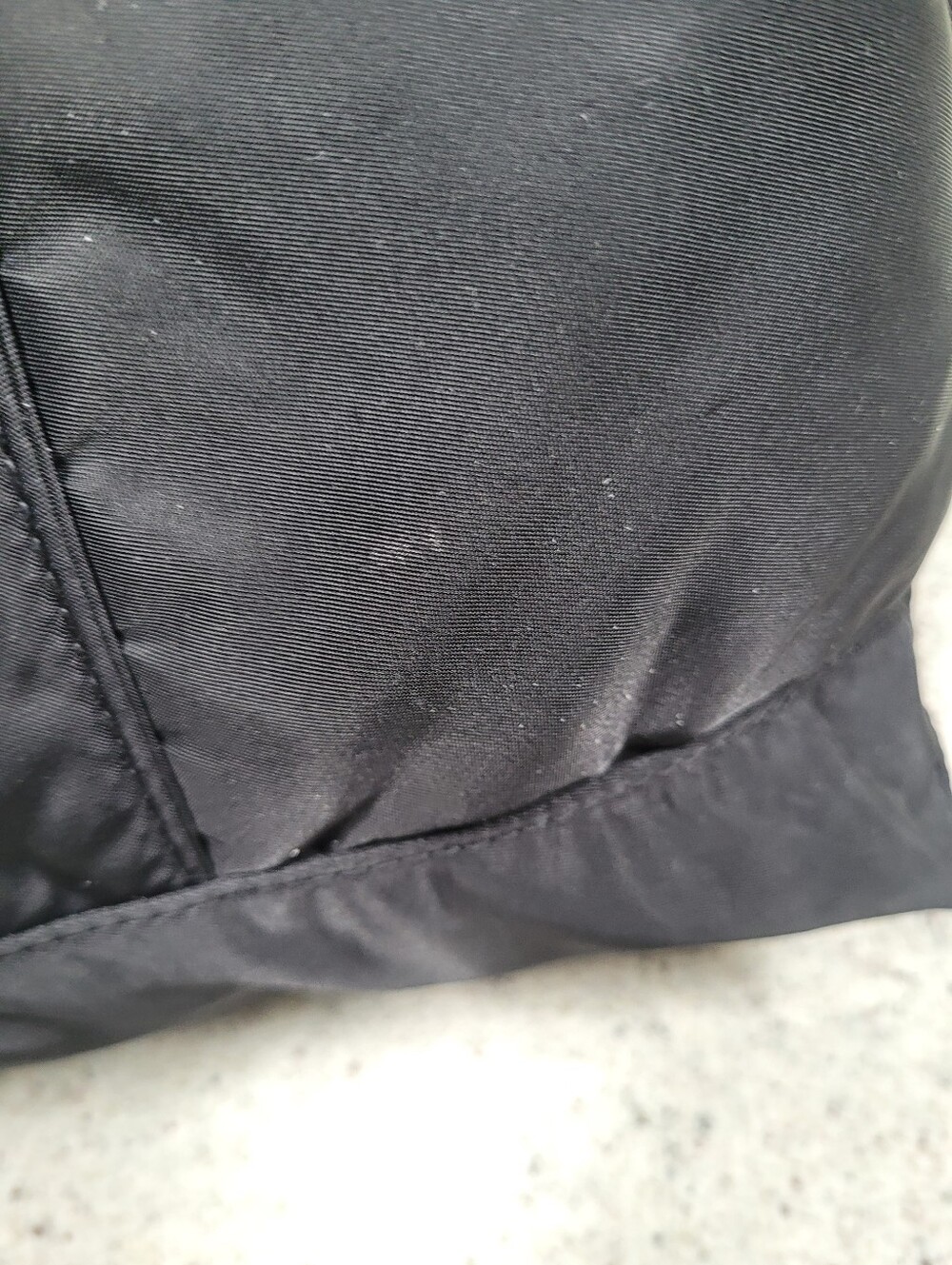Ralph Lauren Bag Nylon Logo Tote Black Open Top Zip Pocket - Picture 3 of 10